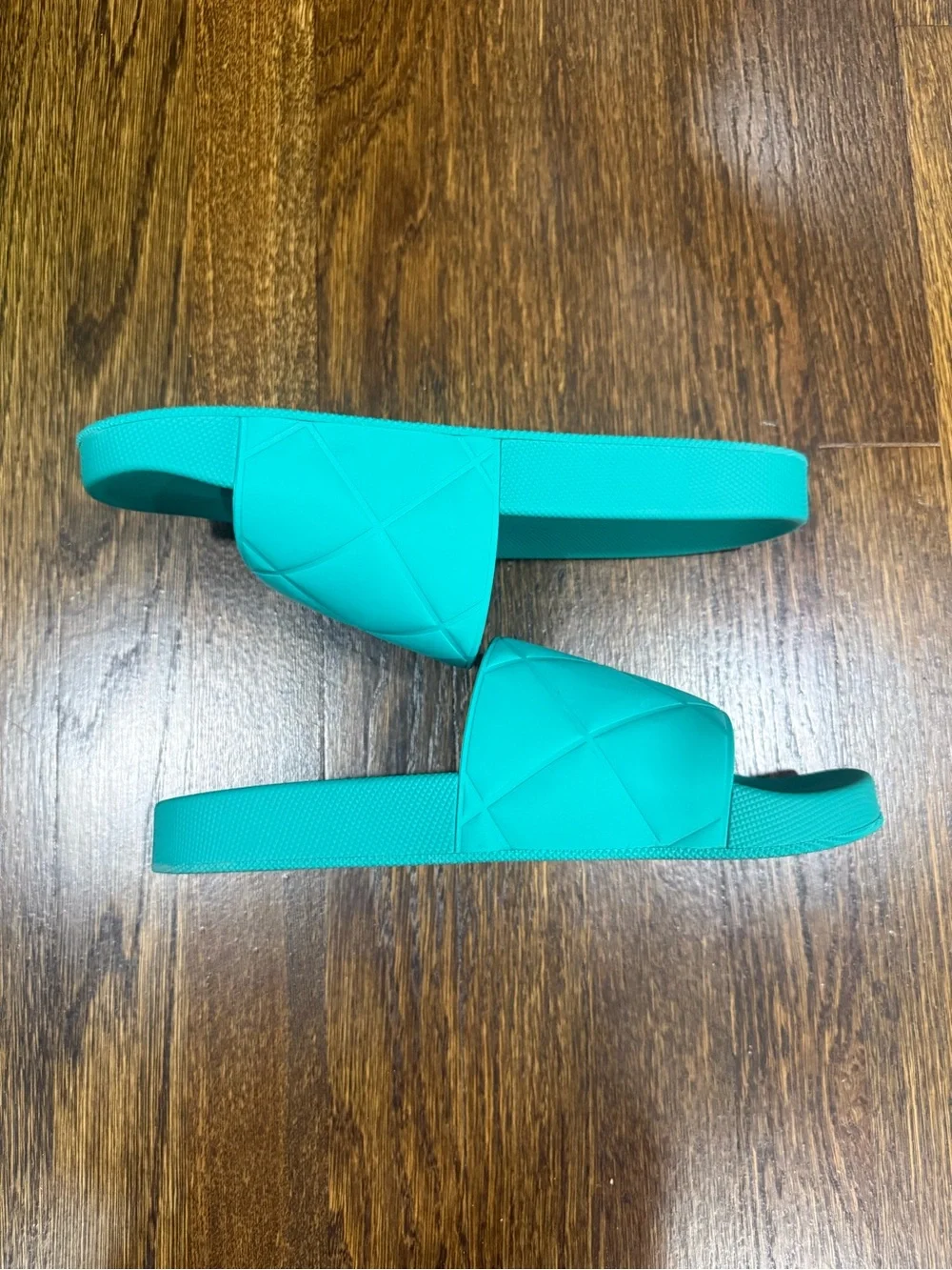 Bottega Veneta Men Turquoise Slide Sandals